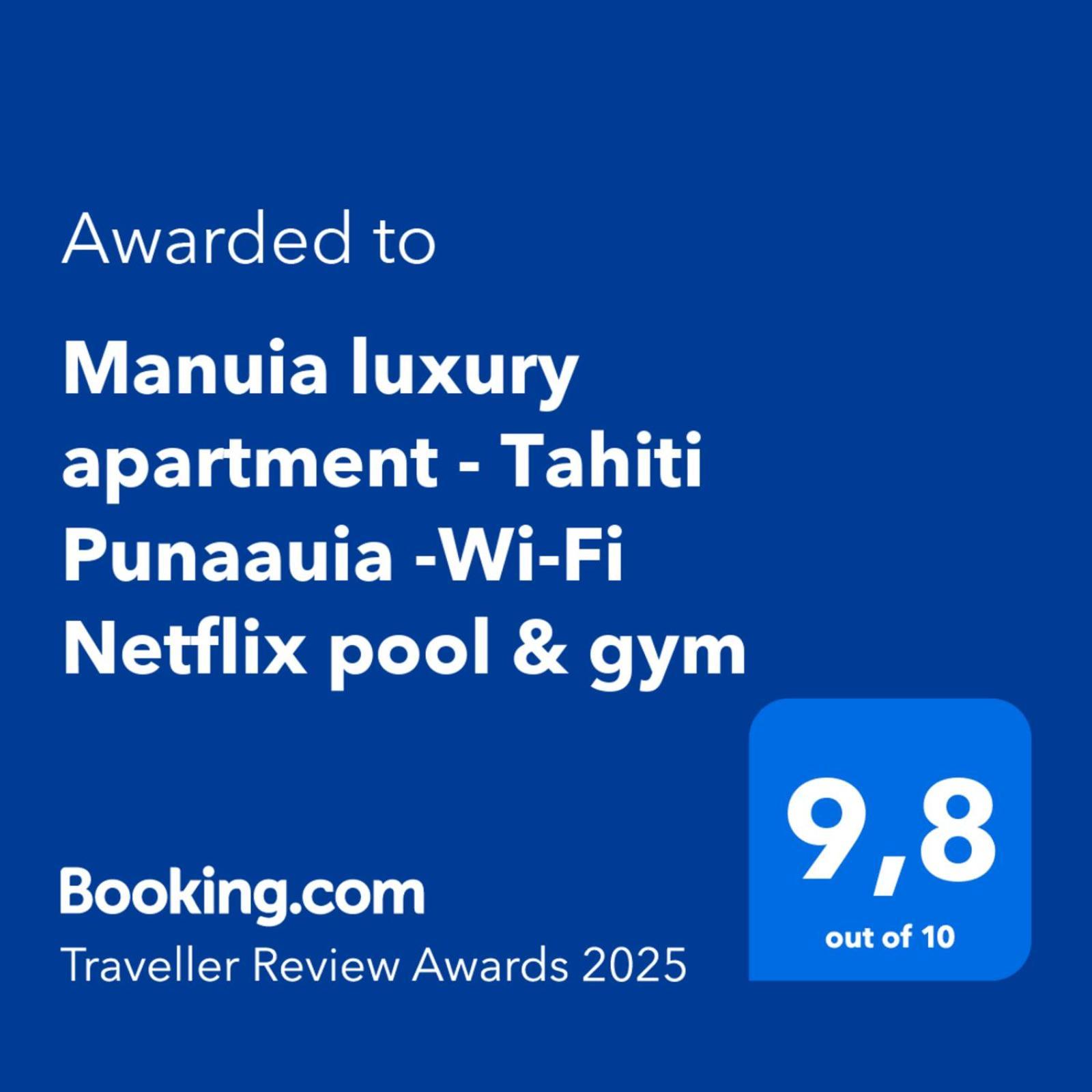 Manuia Luxury Apartment - Tahiti Punaauia -Wi-Fi Netflix Pool & Gym Exteriér fotografie
